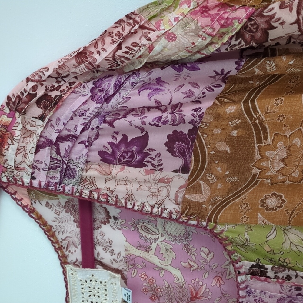 Johny Was Lightweight Lined Patchwork Bohemian Fl… - image 5